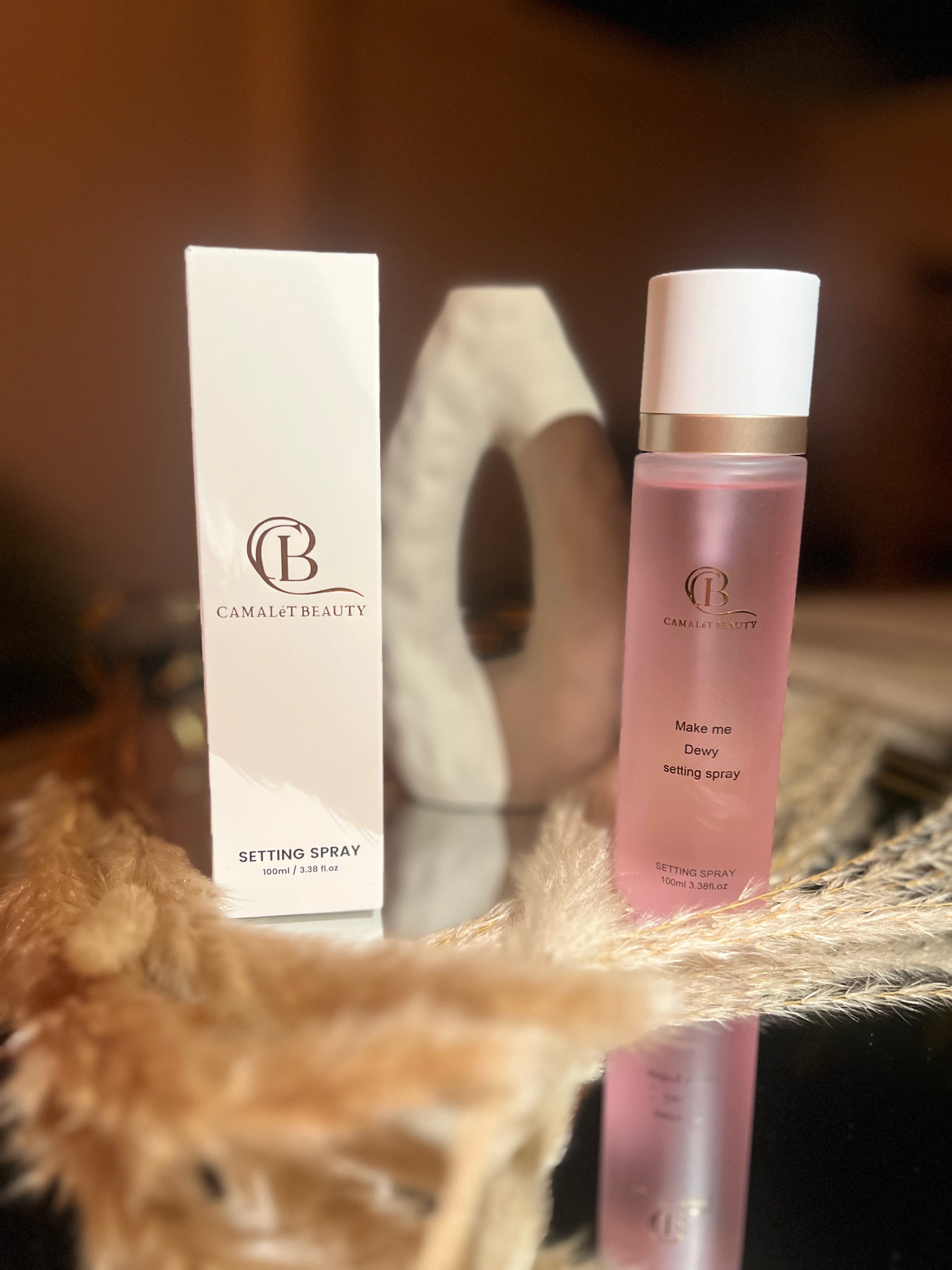 Dewy hydrating setting spray